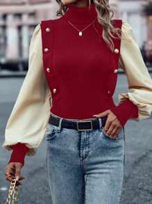 SHEIN LUNE Minimalist Casual Everyday Pullover Sweater