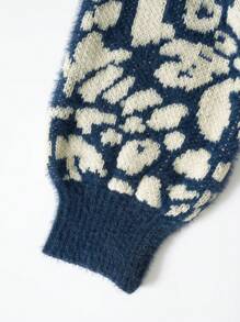 Chiquease Simple And Fashion Casual Pullover Sweater, Suitable For Daily Wear Knit Pullover Fall Winter Sweater - Multicolor - View 3