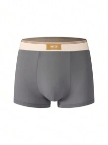 Manfinity Underwear&Sleepwear Basics Set de 5 bóxer tipo slips informales para hombre de unicolor con parches y estampado de letras