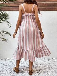 SHEIN Casual Daily Pregnancy Dress, Minimalist & Fashion,Ramadan - Multicolor - View 2