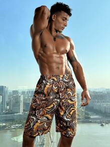 Manfinity ChillVibe Men's Casual Loungewear Bottoms, Simple Style For Daily Wear - Multicolor - View 1