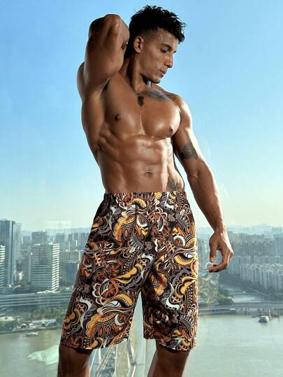 Manfinity ChillVibe Men's Casual Loungewear Bottoms, Simple Style For Daily Wear