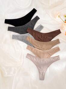 Set de 7 piezas Tangas cómodas tipo V - Multicolor - Ver 3