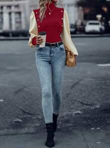 SHEIN LUNE Minimalist Casual Everyday Pullover Sweater