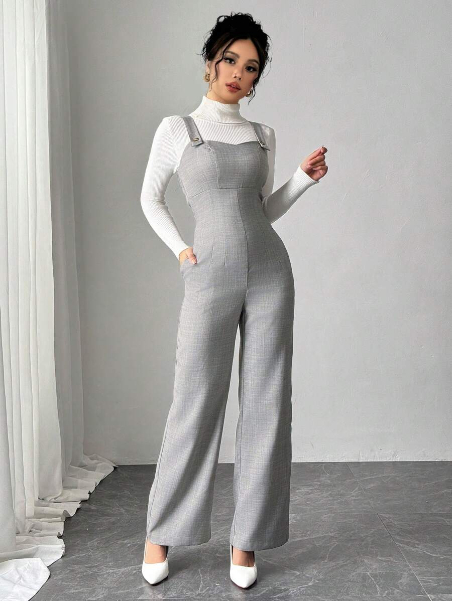SHEIN Unity Camisole Jumpsuit, Casual, Stylish, Slim Fit To Pair ...