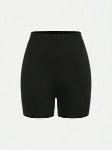 SHEIN Girlism 少女 4 件套黑色休闲/家居服/百搭/运动紧身裤、自行车短裤和百搭紧身裤，买 1 送 4 - 黑色 - 查看 6