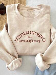 INAWLY Women's Round Neck Long Sleeve Letter Print Casual Sweatshirt Graduation,Back To School,Graduation,Teacher For Women,Back To School Pullover Fall Sweatshirt