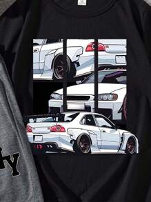 SHEIN Leap Crew 2pcs/Set Tween Boys Casual Simple Round Neck Short Sleeve T-Shirt And Shorts Set, Summer