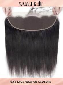Transparent 13*4 Ear To Ear Lace Frontal closure long straight remy Unprocessed frontal human hair