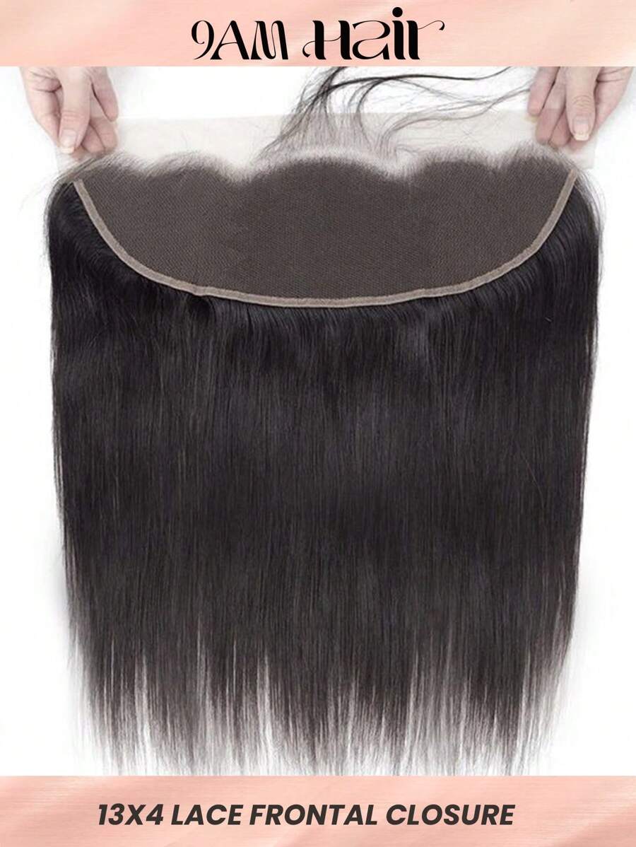 Transparent 13*4 Ear To Ear Lace Frontal closure long straight remy Unprocessed frontal human hair