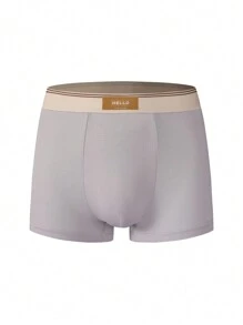 Manfinity Underwear&Sleepwear Basics Set de 5 bóxer tipo slips informales para hombre de unicolor con parches y estampado de letras