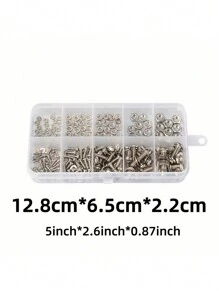 SHEIN 120 Stücke/320 Stücke hochwertiges Sortiment mit Edelstahl-Schrauben und -Muttern - korrosionsbeständig, Schnappnüsse, Größen von M2 bis M5 - ideal für Do-It-Yourself, Reparaturen und Industrieanwendungen