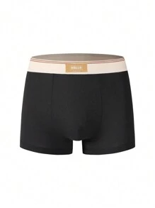 Manfinity Underwear&Sleepwear Basics Set de 5 bóxer tipo slips informales para hombre de unicolor con parches y estampado de letras
