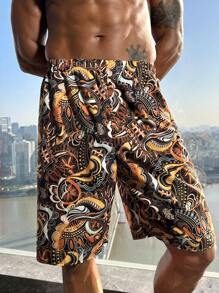 Manfinity ChillVibe Men's Casual Loungewear Bottoms, Simple Style For Daily Wear - Multicolor - View 4