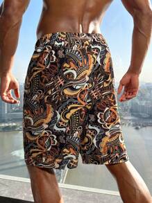 Manfinity ChillVibe Men's Casual Loungewear Bottoms, Simple Style For Daily Wear - Multicolor - View 6