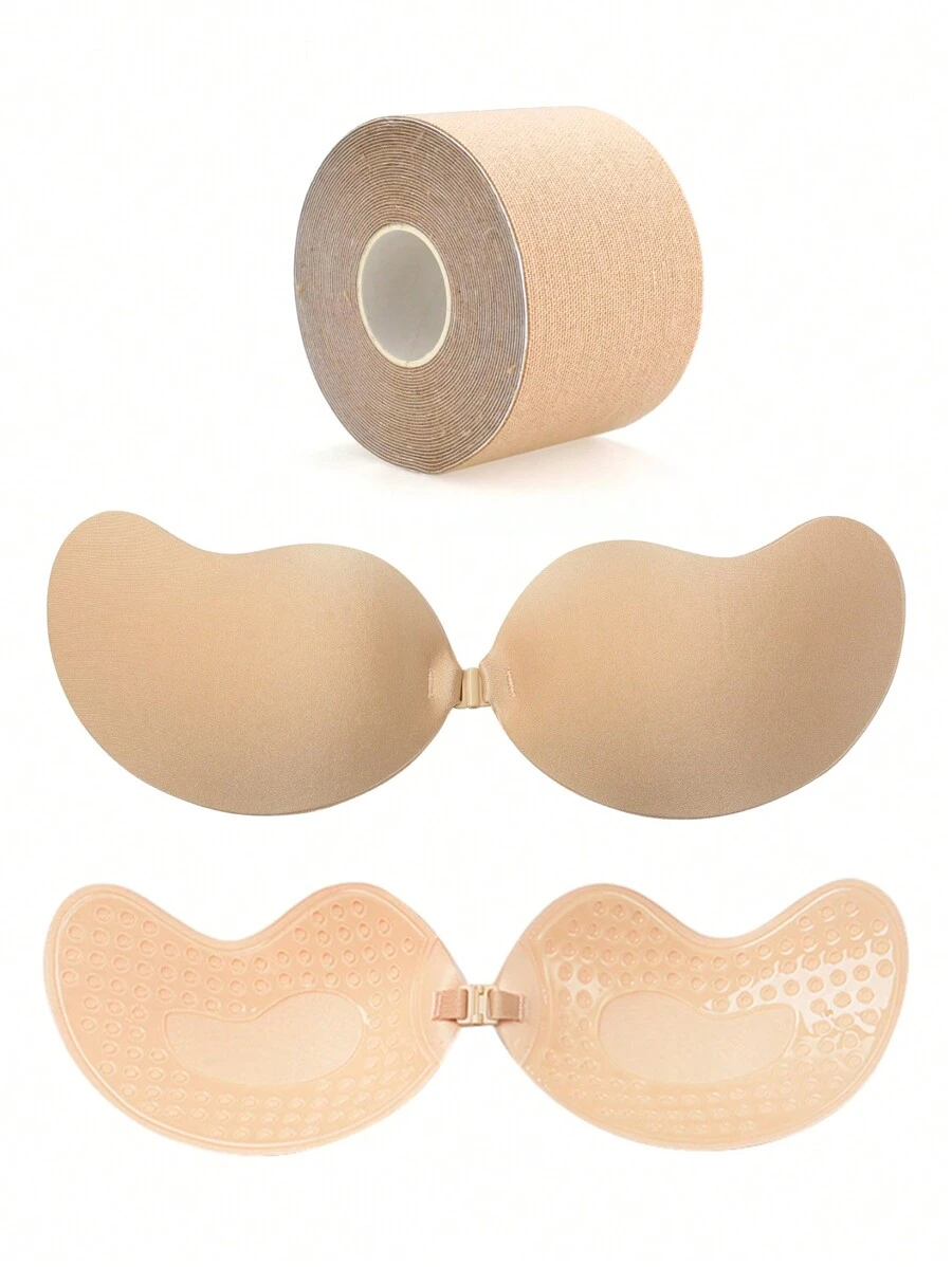Non-Slip Breathable Backless Bra Tape For Daily Wear - Apricot - View 1