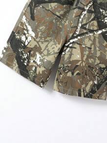 SHEIN Tween Boy Casual Retro Print Denim Set, School, Campus, College - Multicolor - View 6