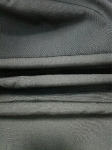 SHEIN LUNE Butterfly Sleeve Ruffle Trim Wrap Hem Belted Dress Maxi Women Outfit - Black - View 7