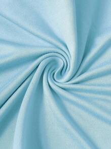 Manfinity Homme 适合日常穿着的男士修身休闲时尚 T 恤 - 淺藍色 - 查看 4