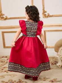 Young Girls Casual Minimalist Sleeveless Dress, For Everyday Wear