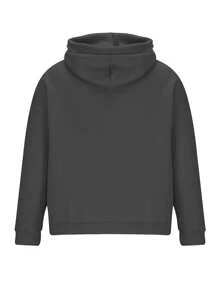 Manfinity Dauomo Sudadera con capucha minimalista de moda casual tipo rodeo para uso diario de hombres