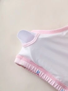 2 件套女童休闲内衣短款上衣和三角裤 - 彩色 - 查看 5