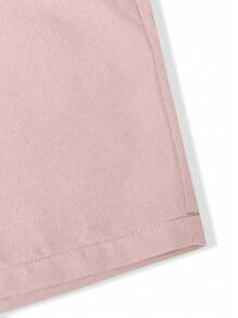 Manfinity Hypemode Pantalones cortos holgados para hombres con bolsillos en diagonal y cordón en la cintura