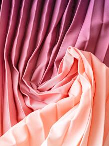 Rometta 大码女式渐变色褶皱下摆针织紧身迷你连衣裙，短袖，柔软拉绒面料，凸显您夏季的身材 - 彩色 - 查看 5