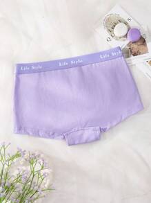 Comfortable Cotton Unicorn Print Boyshort Brief Underwear For Girls