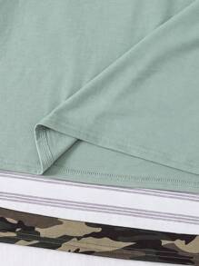 SHEIN Leap Crew 青少年男孩休闲短袖和长裤套装，多件套 - 彩色 - 查看 5