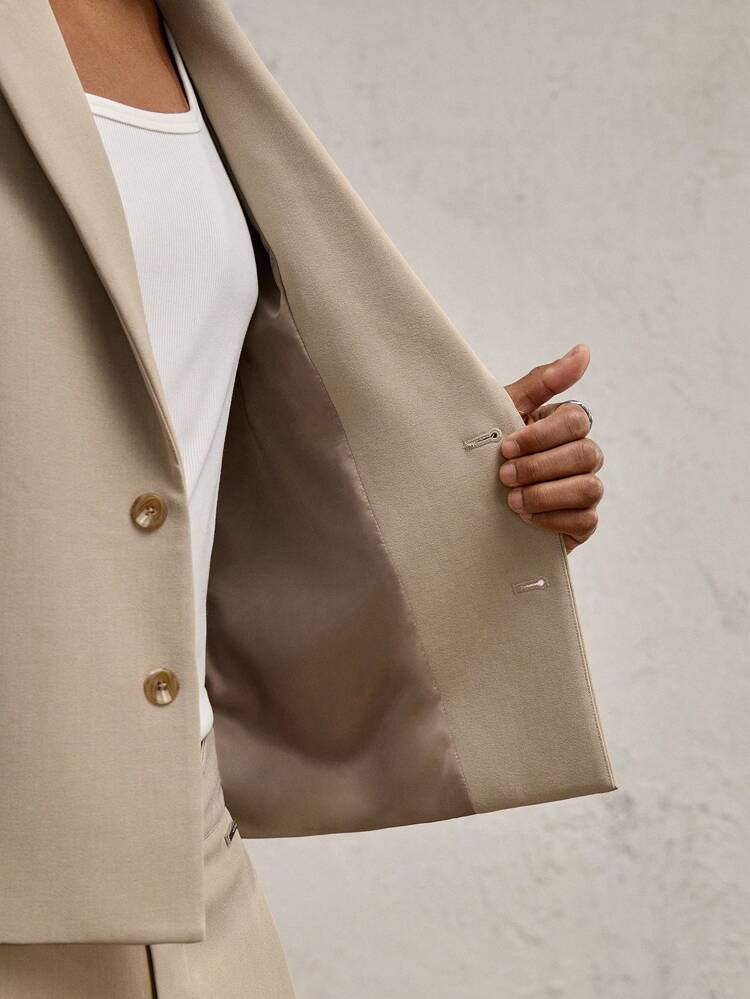 Oversized Woven Loose Casual Dropped Shoulder Short Designer Blazer Jacket For Men, Suitable For Daily Wear, Spring/Summer, Vacation, Party, Couples, Graduation Gift, For Fall Winter