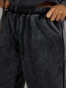 MUSERA Wide Leg Sweatpants Vacation Airport, Casual Winter - Black - View 5