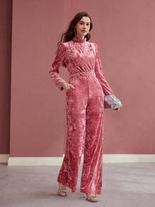 MOTF PREMIUM Mono con detalle de strass en el bolsillo - Rosa - Ver 3