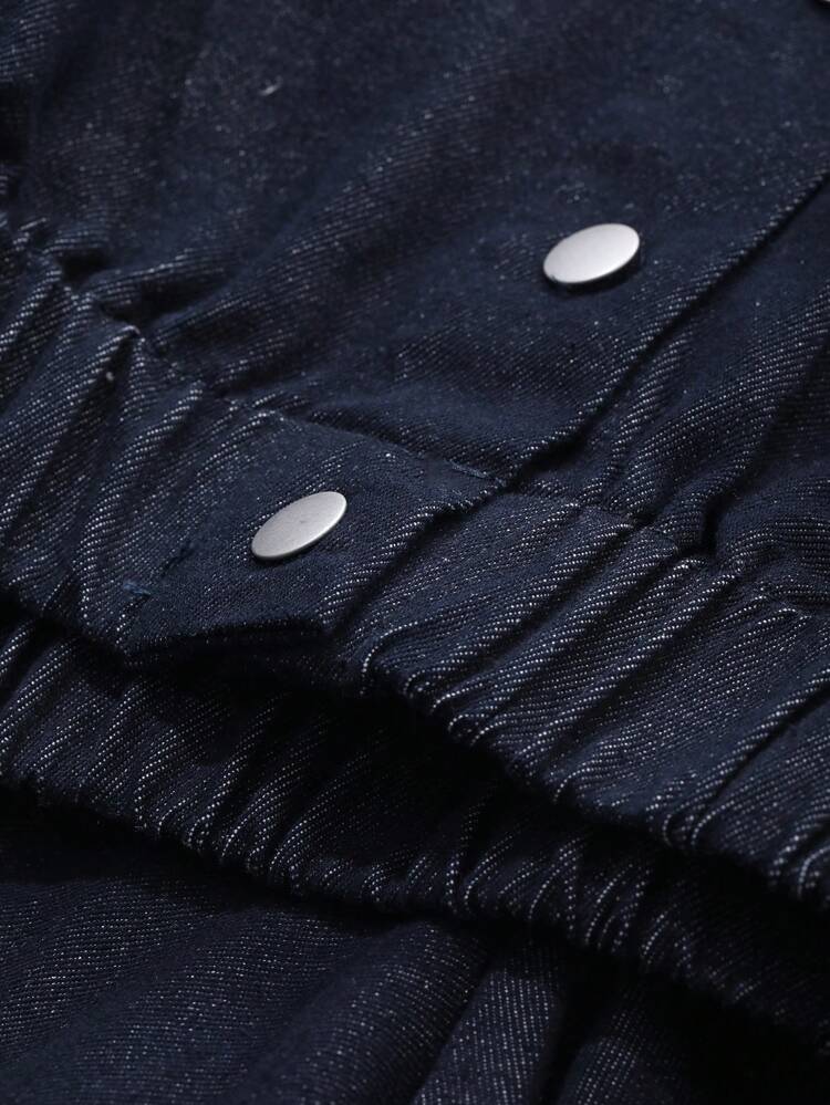 Women's Casual Simple Jacket And Denim Skirt Set Old Money Style,Fall Clothes Business Casual Woman