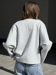 Jouncy Veste décontractée à manches longues avec boutons devant pour femme, pour un usage quotidien