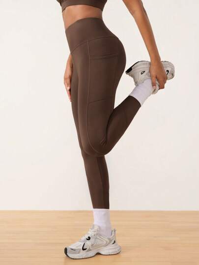 Cheerettes Solid Color High Waist Seamless Leggings Yoga Women Pants