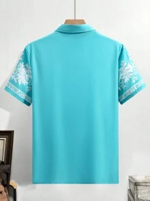 Manfinity RSRT قميص رجالي بسيط عادي للارتداء اليومي