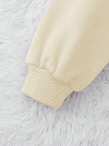 INAWLY Women's Drop Shoulder Bear Print Sweatshirt,Long Sleeve Tops Graduation,Back To School,Graduation,Teacher For Women,Back To School Pullover Fall Sweatshirt - Apricot - View 3