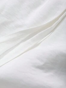 Livesso Solid Color Loose Straight Drawstring Waist Casual Vacation Women Shorts, Summer Sweater Shorts