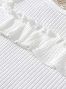 SHEIN Vintaside Kids 2pcs/Set,Baby Girl Spring&Summer Casual Style,Solid Short Sleeves T-Shirt&Hort Jearns