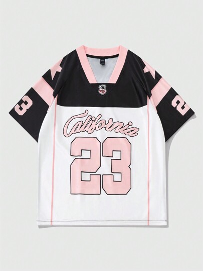 Prep Men's Ice Hockey Jersey Short Sleeve Sports T-Shirt, Summer