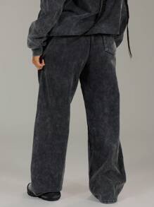 MUSERA Wide Leg Sweatpants Vacation Airport, Casual Winter - Black - View 4