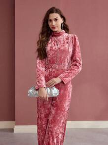 MOTF PREMIUM Mono con detalle de strass en el bolsillo - Rosa - Ver 4