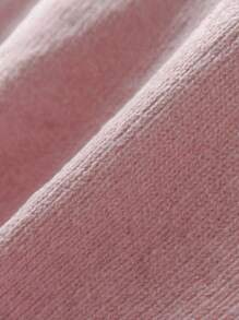 CosyJoli Plus Size Heart Print V-Neck Casual Pullover Sweater Vest, Suitable For Valentine's Day In Fall/Winter - Pink - View 8