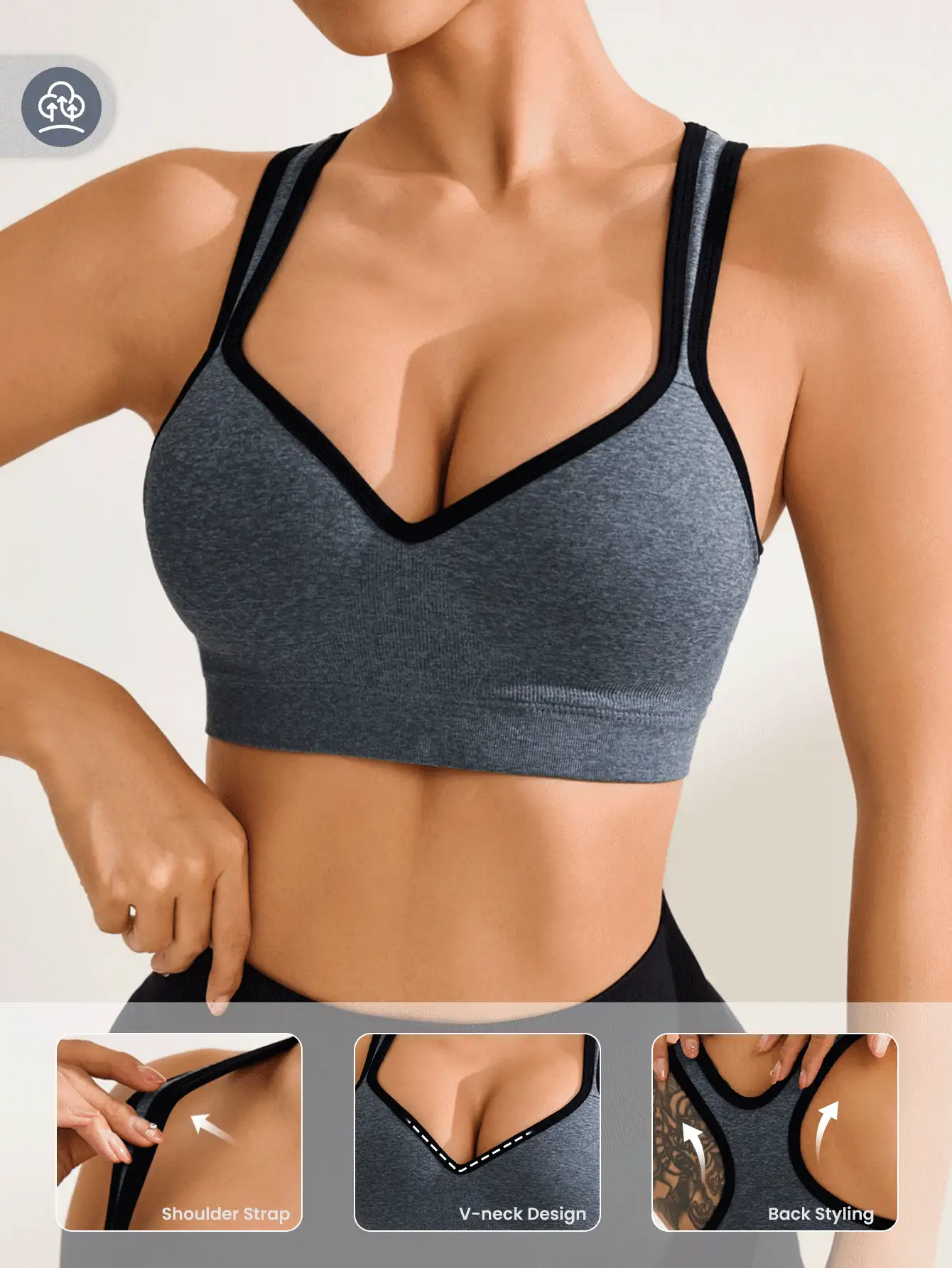 Easithlete Seamless Camisole Sports Bra For Women