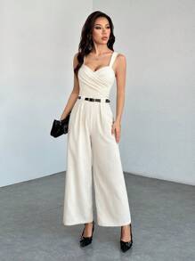 SHEIN PETITE 夏季灰白条纹针织紧身截短女士运动套装