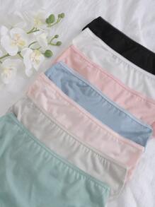 7pcs/Set Bowknot Seamless Panties (Triangle Cut) - Multicolor - View 4