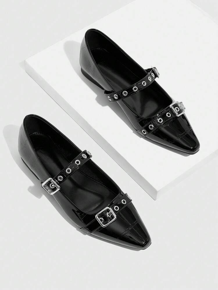 CUCCOO GRLICON Sapatos Planos Estilo Y2K para Mulheres, Adequados para Punk, Motoqueiro, Menina Descolada, Halloween, Natal, Festas
