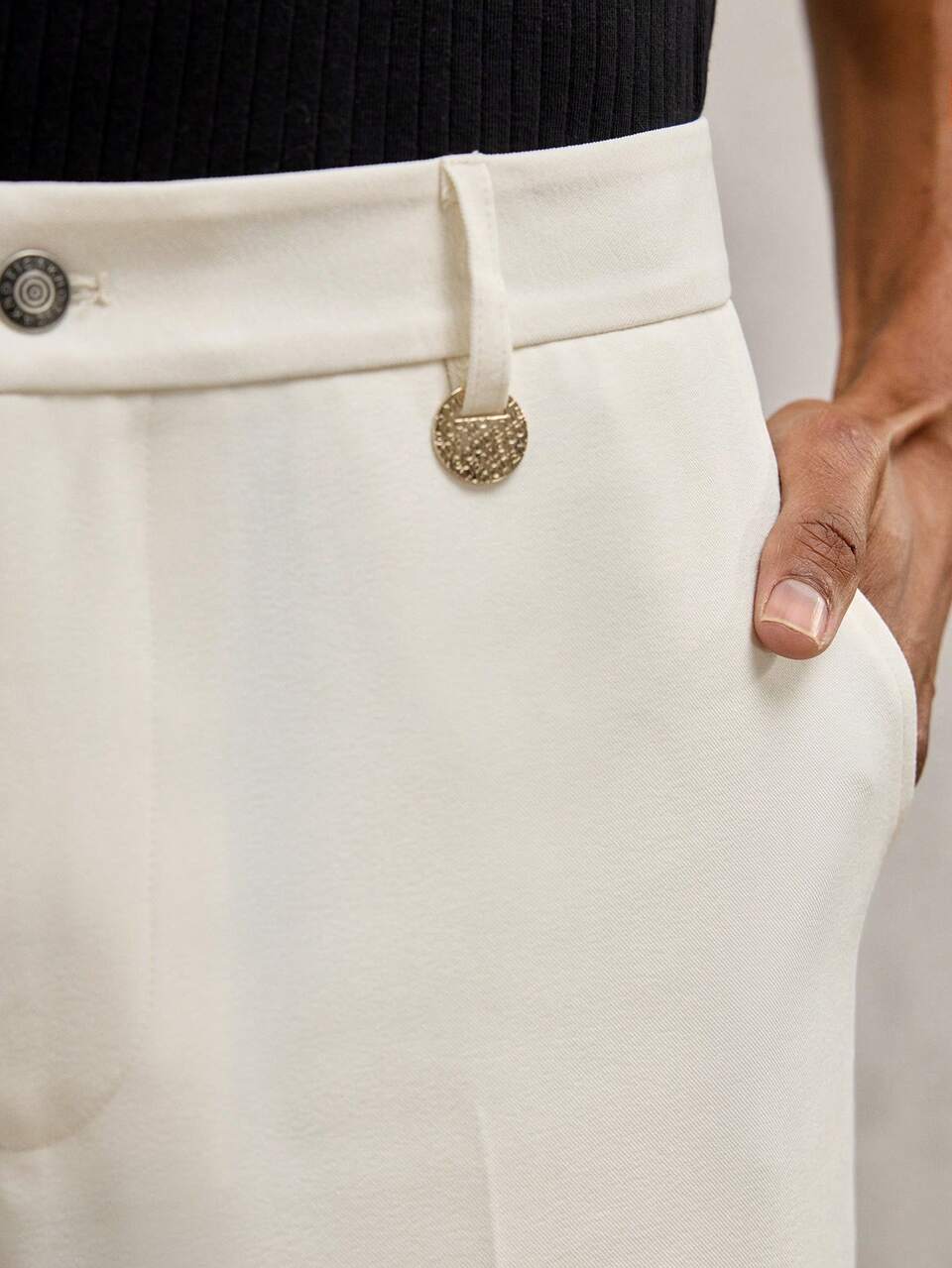 Men's Woven Mid-Waist Straight Leg Casual Suit Pants, Suitable For Daily Matching, Spring/Summer, Vacation, Party, Wedding Season, Graduation Gift, School, Father's Day Gifts