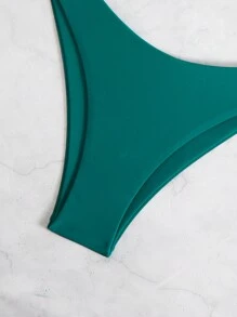 Swim Basics Women Simple & Fashion Casual Bikini Swimwear For Summer Beach Vacation - Green - View 5
